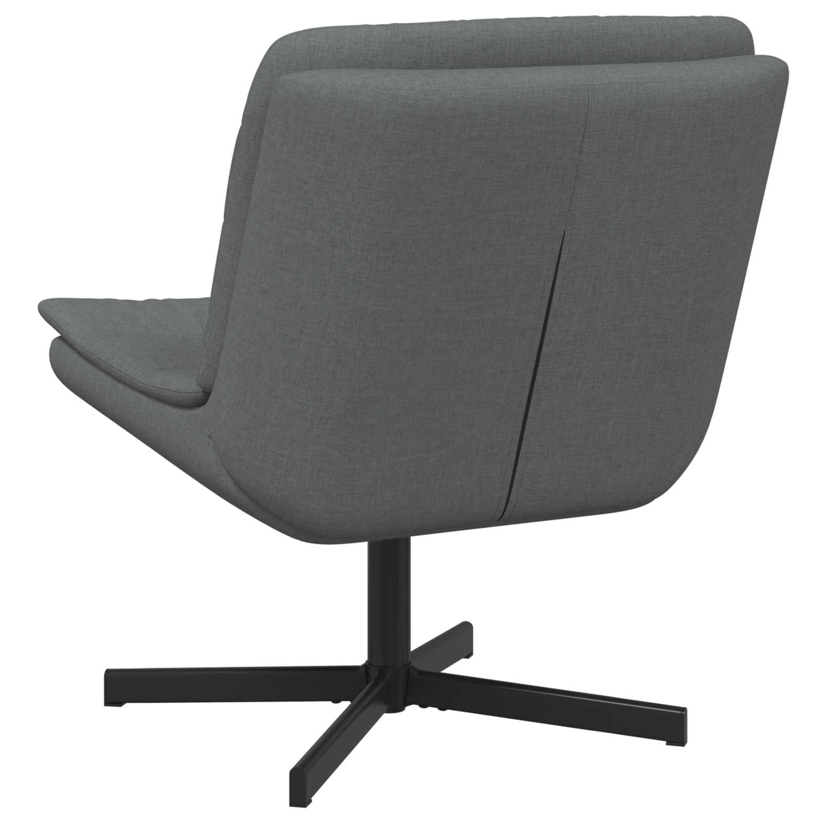 Drehstuhl Dunkelgrau 63 x 75 x 76 cm Stoff