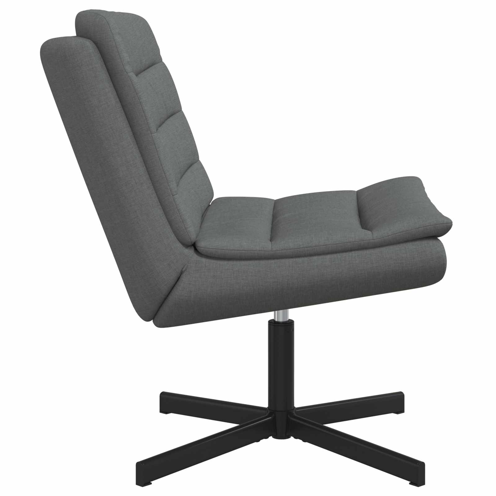 Drehstuhl Dunkelgrau 63 x 75 x 76 cm Stoff