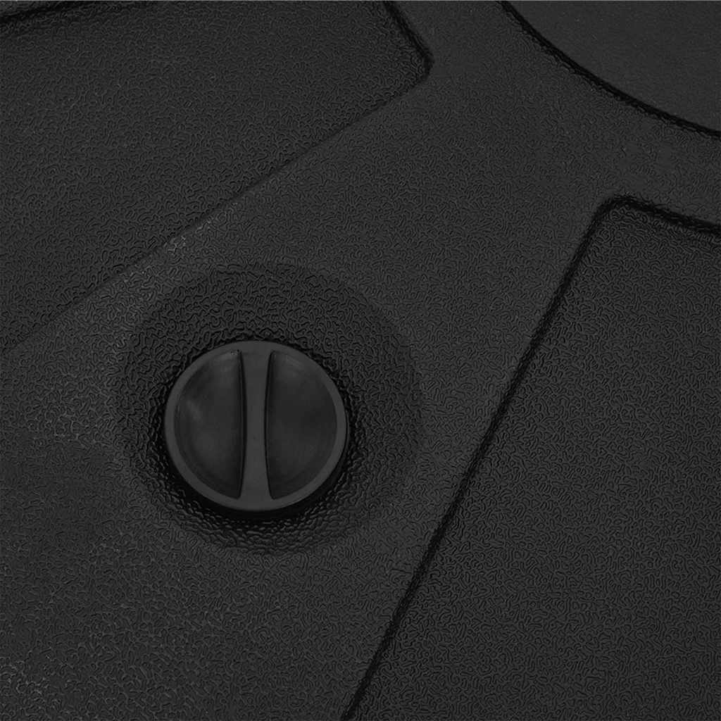 Set mit Ausleger-Sonnenschirmbasis 2 pcs Schwarz