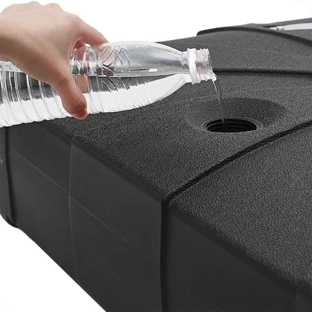 Basis für Freischwinger-Sonnenschirm 150 Schwarz Quadratisch