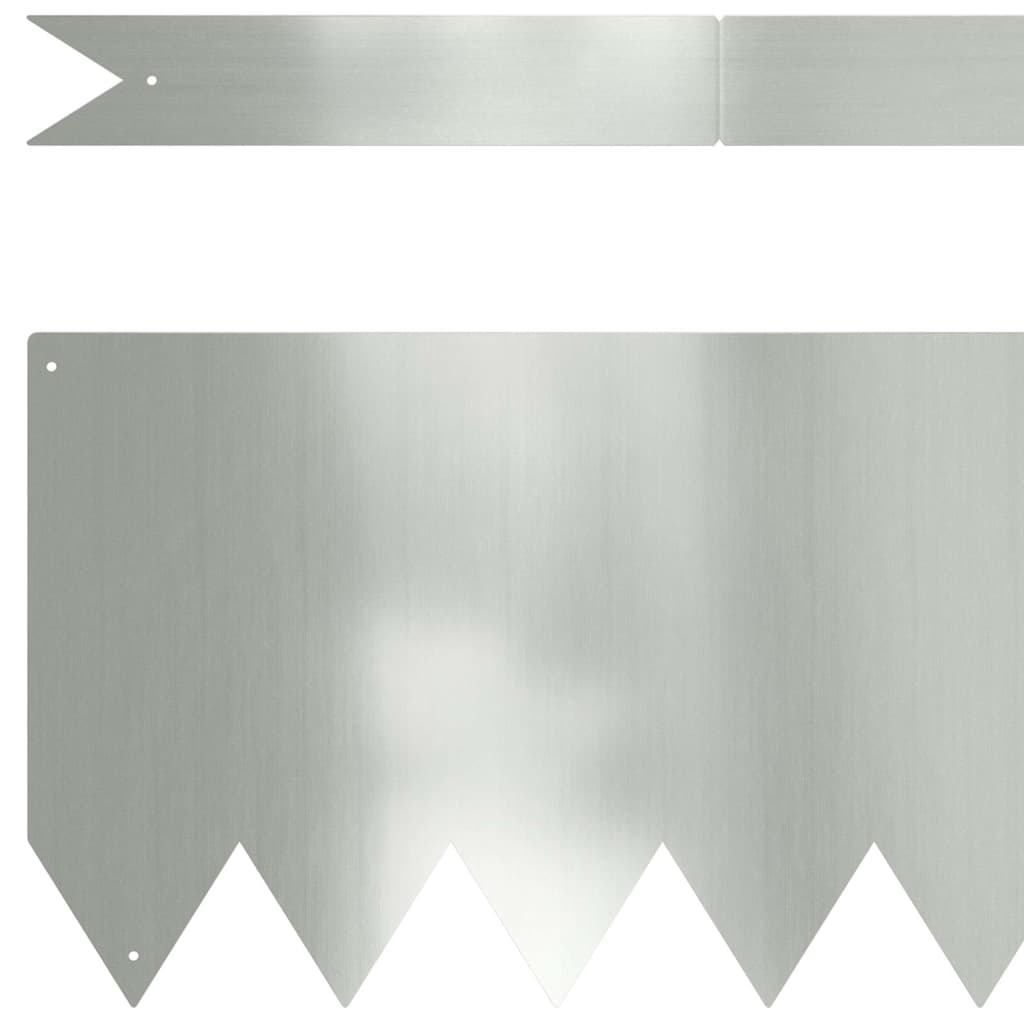 Raseneinfassung 50 pcs Silber 100 x 0,05 x 20 cm