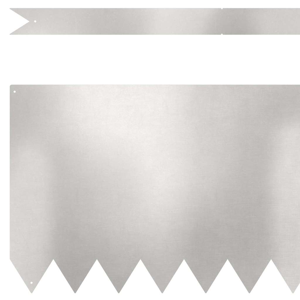 Raseneinfassung 30 stk. 100 x 0,05 x 30 cm Edelstahl Silber
