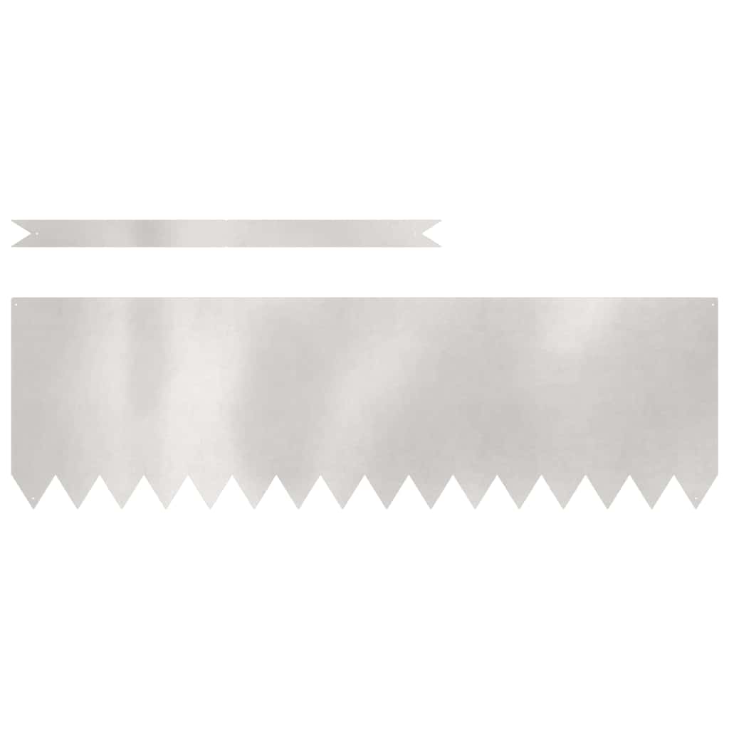 Raseneinfassung 50 stk. 100 x 0,05 x 30 cm Edelstahl Silber