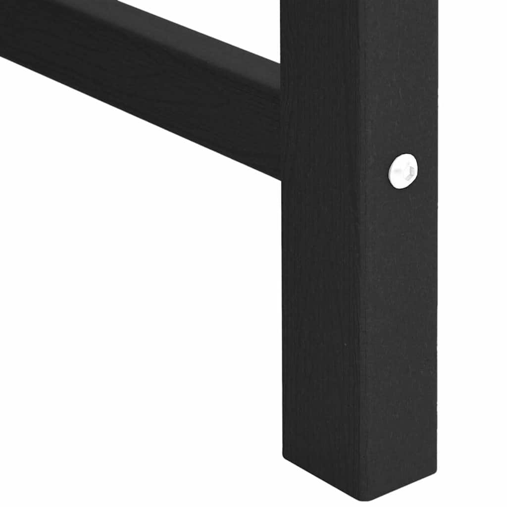 Gartenstuhl 4 stk. Schwarz Polyethylen