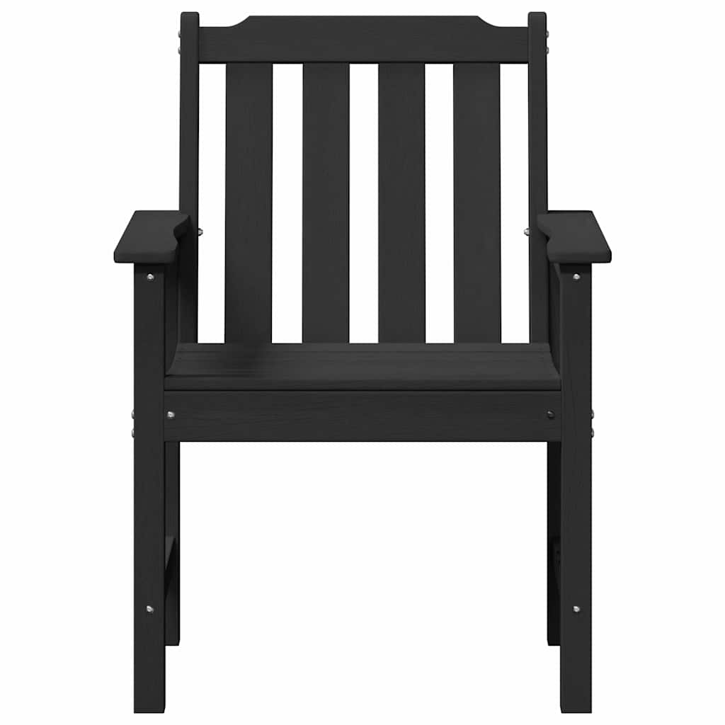Gartenstuhl 4 stk. Schwarz Polyethylen