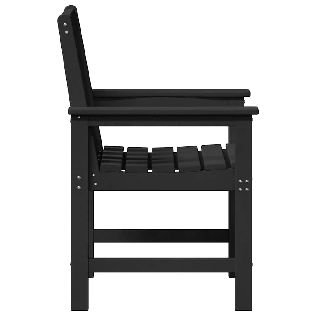 Gartenstuhl 4 stk. Schwarz Polyethylen