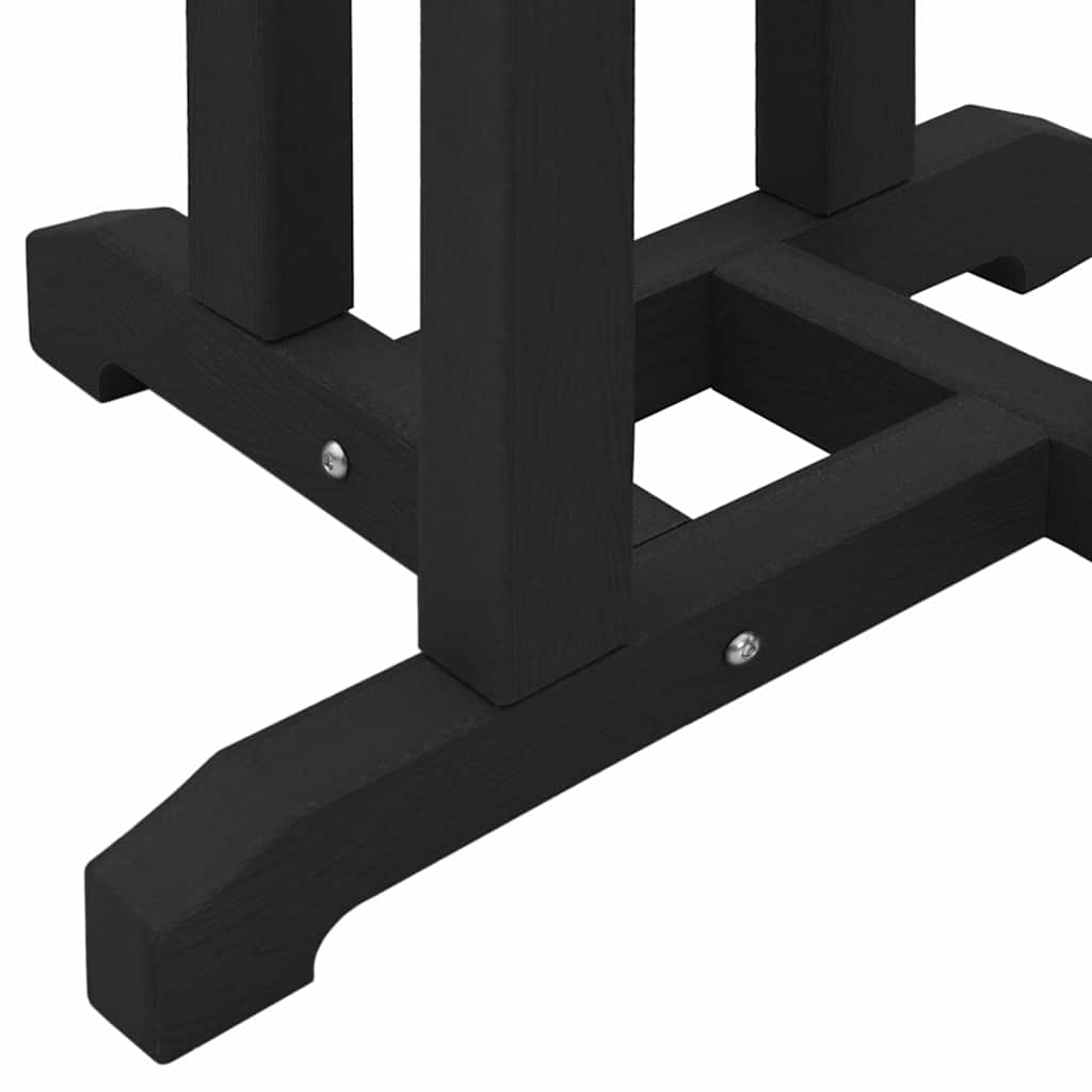 Garten Bar Set 3 stk. Schwarz HDPE