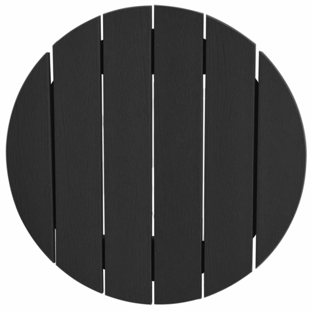 Garten Bar Set 3 stk. Schwarz HDPE