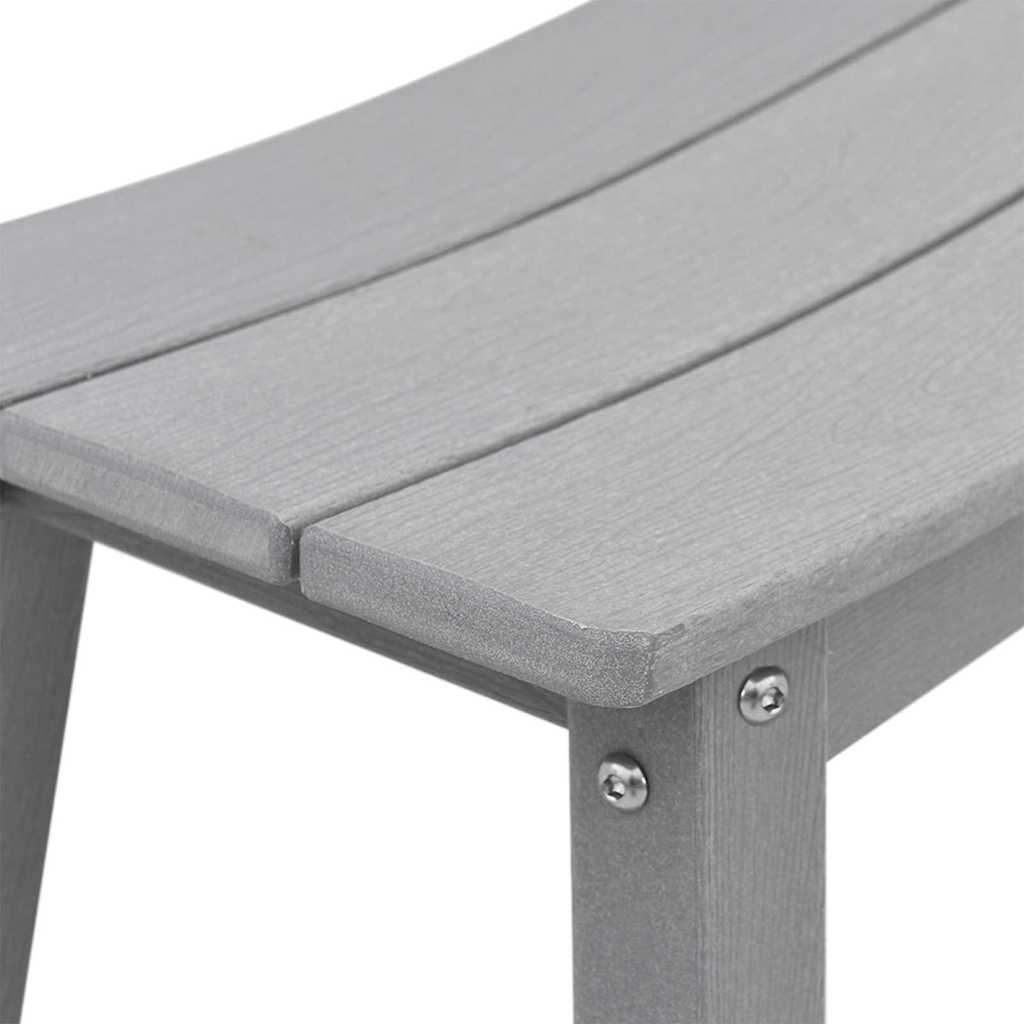 Garten Bar Set 3 Stk. Hellgrau HDPE