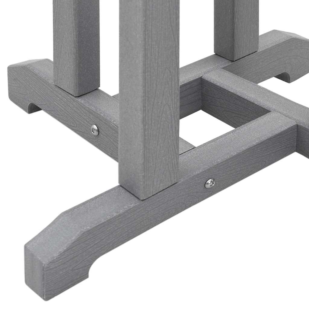 Garten Bar Set 3 Stk. Hellgrau HDPE