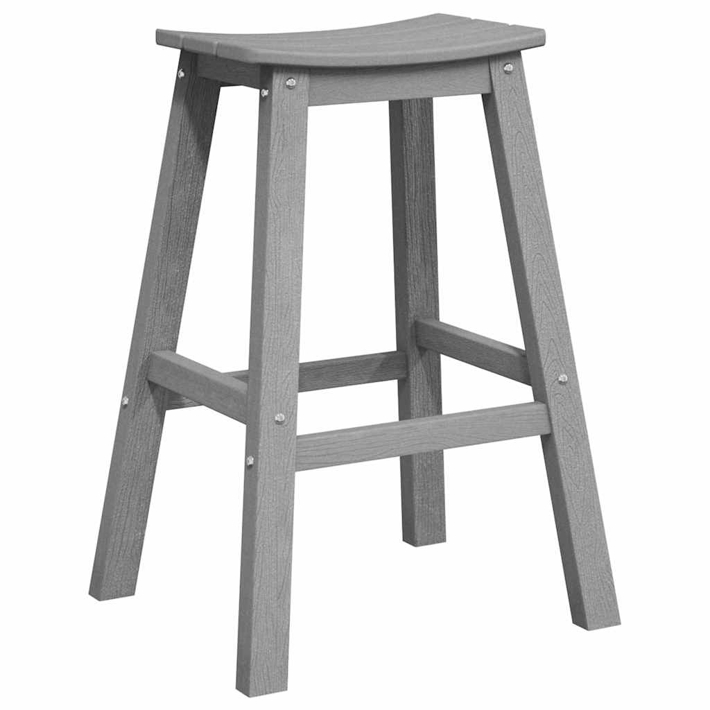 Garten Bar Set 3 Stk. Hellgrau HDPE