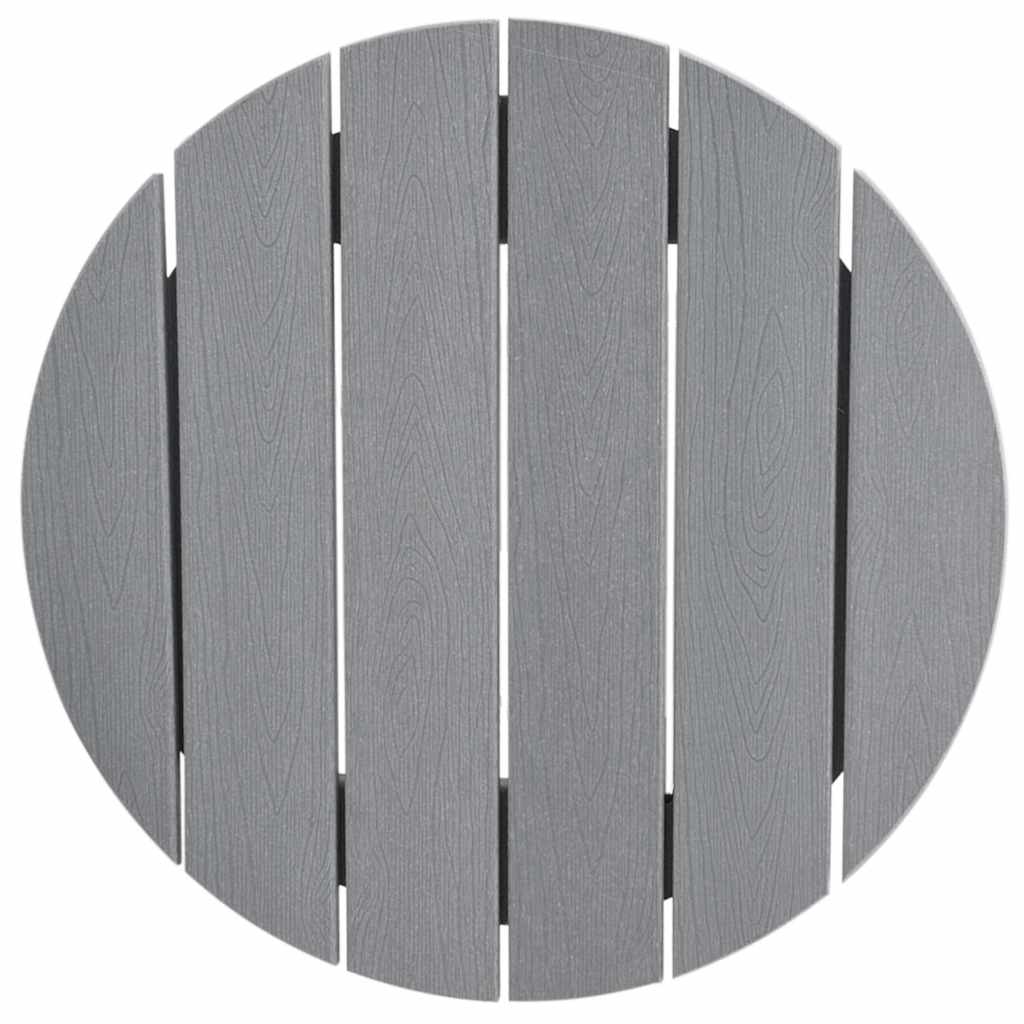Garten Bar Set 3 Stk. Hellgrau HDPE