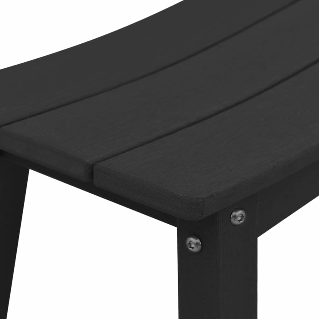 Garten Bar Set 4 stk. Schwarz HDPE