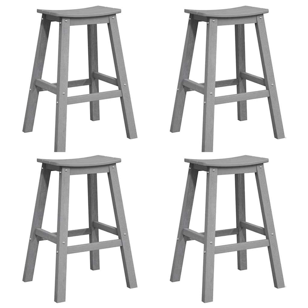 Garten Bar Set 4 Stk. Hellgrau HDPE