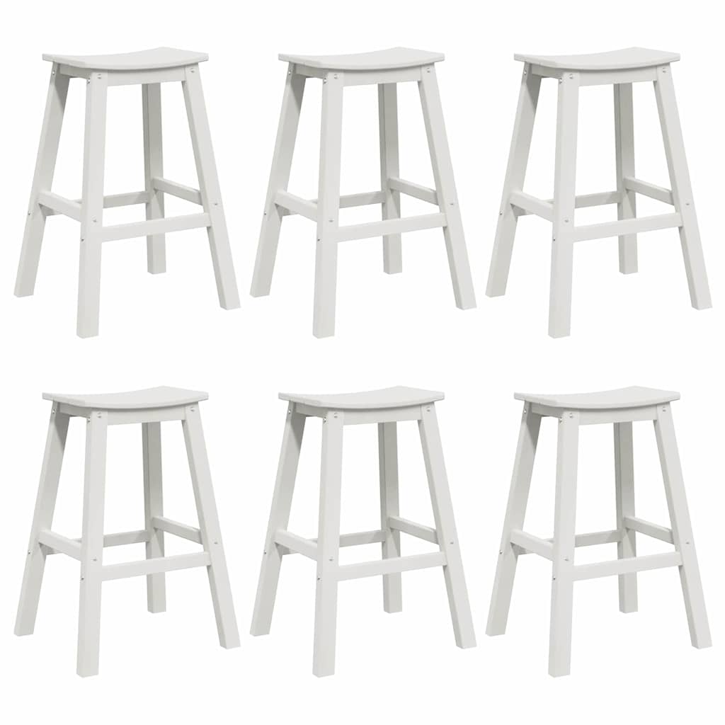 Garten Bar Set 6 Stk. Weiß HDPE