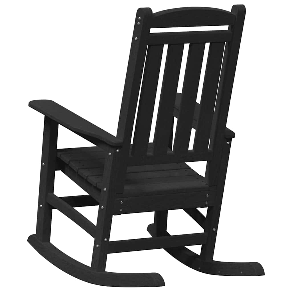 Schaukelstuhl 2 stk. Schwarz Polyethylen