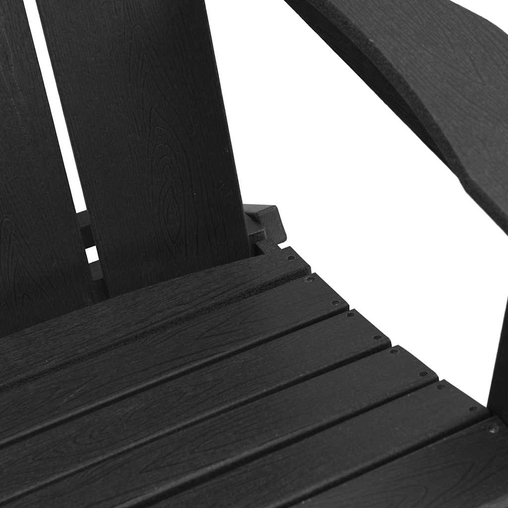 Gartenstuhl 2 stk. Schwarz Polyethylen