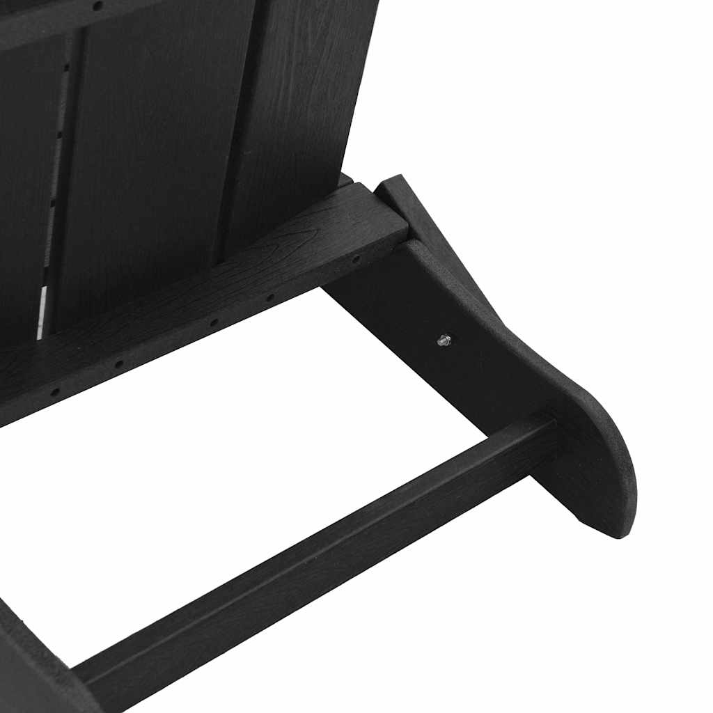 Gartenstuhl 2 stk. Schwarz Polyethylen