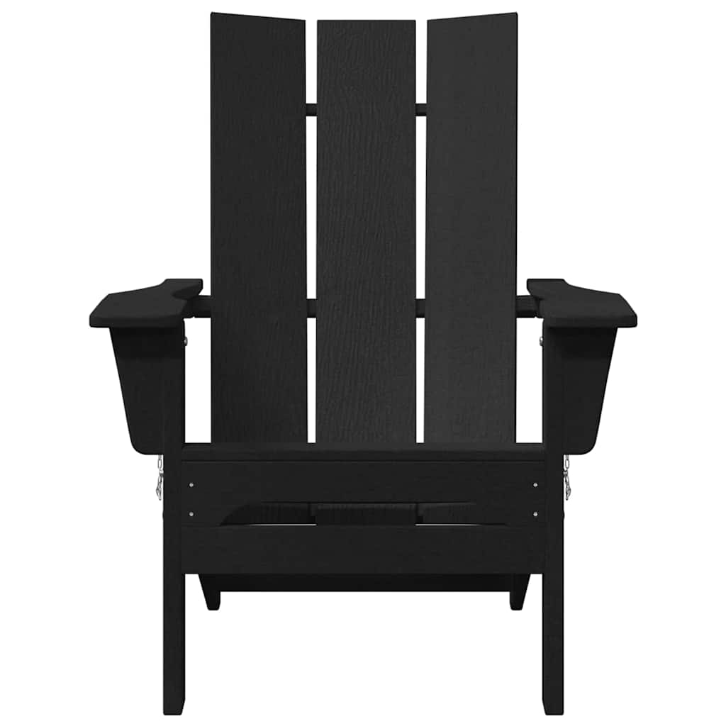 Gartenstuhl 2 stk. Schwarz Polyethylen