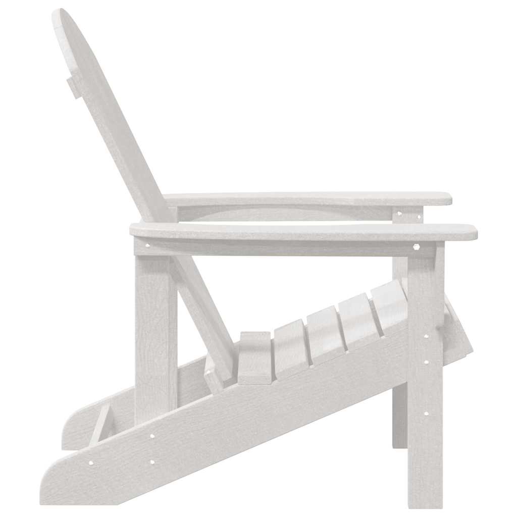 Gartenstuhl 2 stk. Weiß Polyethylen