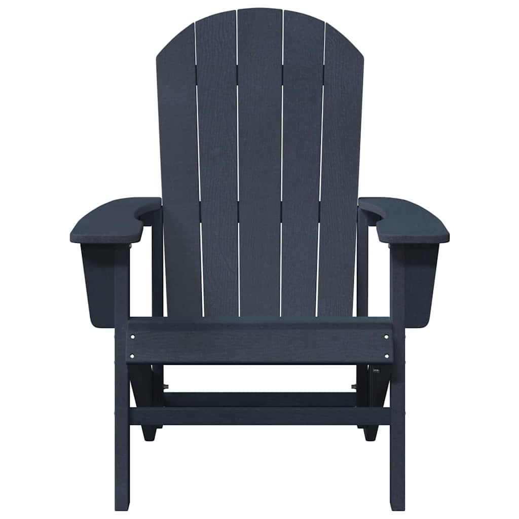 Gartenstuhl 2 Stk. Marineblau Polyethylen