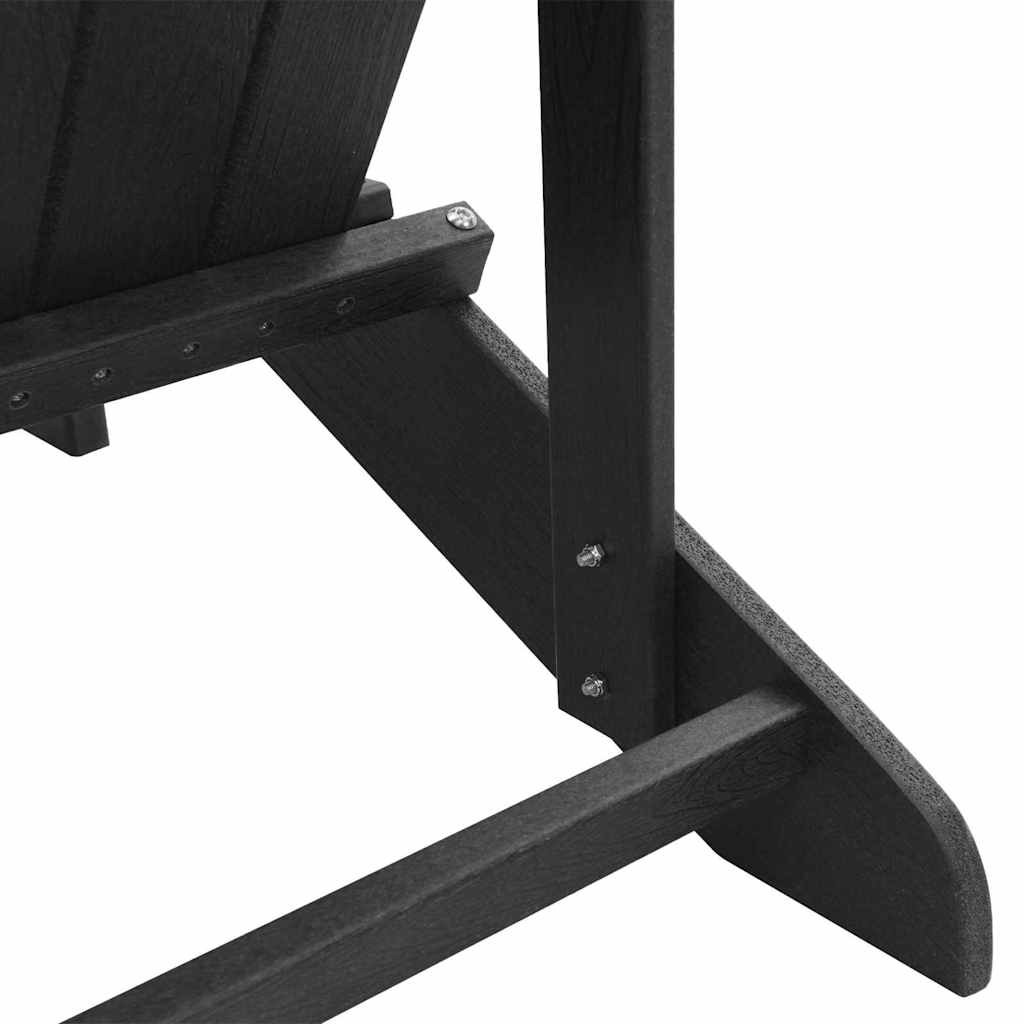 Gartenstuhl 2 stk. Schwarz Polyethylen