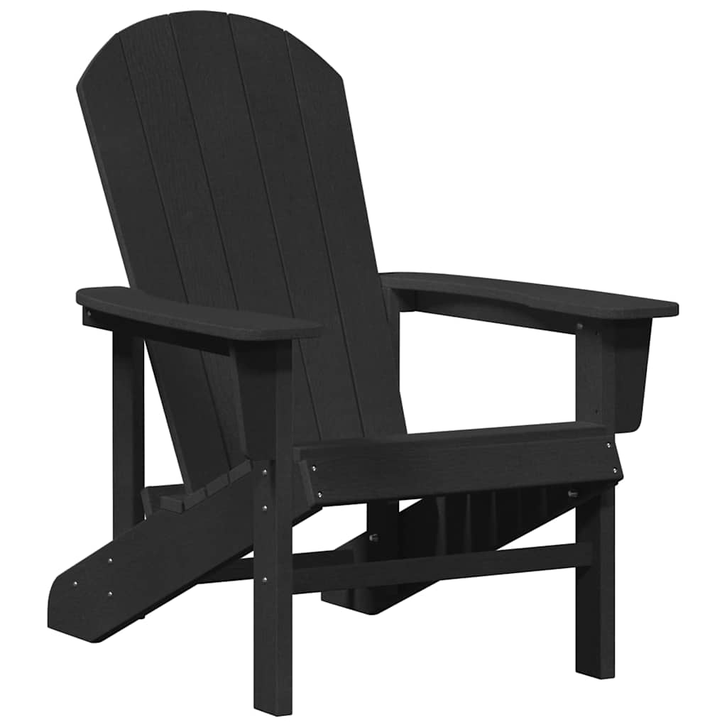 Gartenstuhl 2 stk. Schwarz Polyethylen