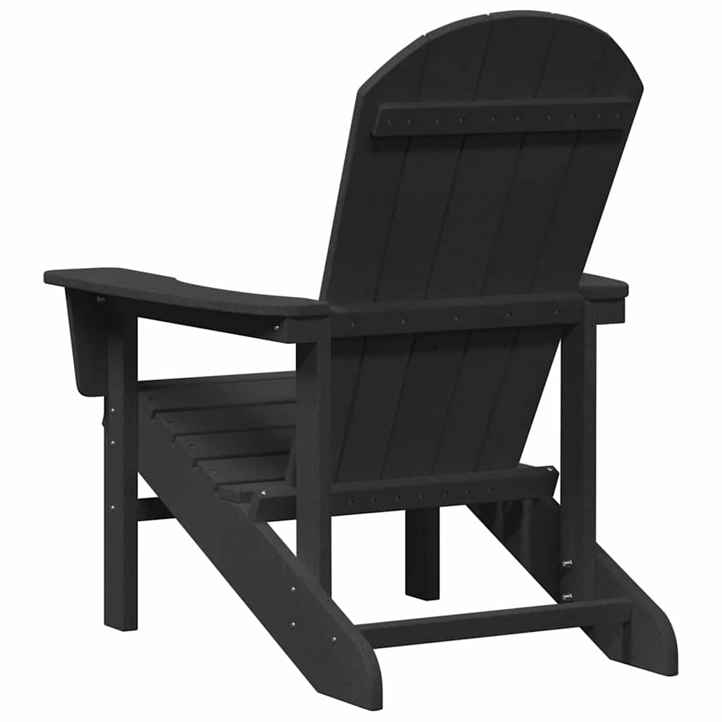 Gartenstuhl 2 stk. Schwarz Polyethylen