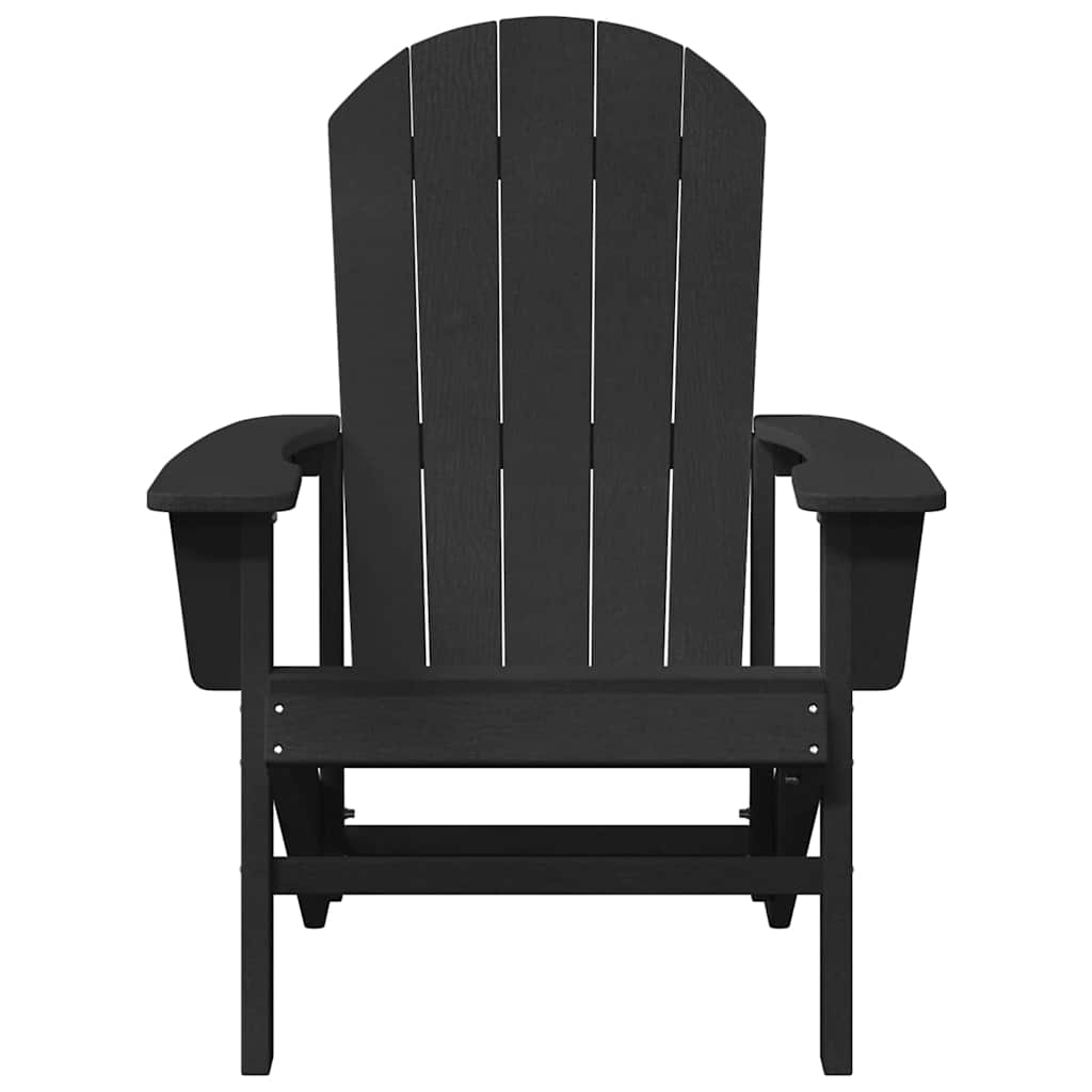 Gartenstuhl 2 stk. Schwarz Polyethylen