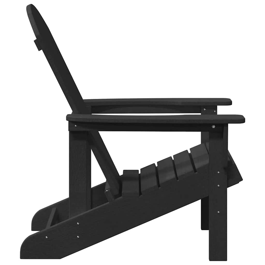 Gartenstuhl 2 stk. Schwarz Polyethylen