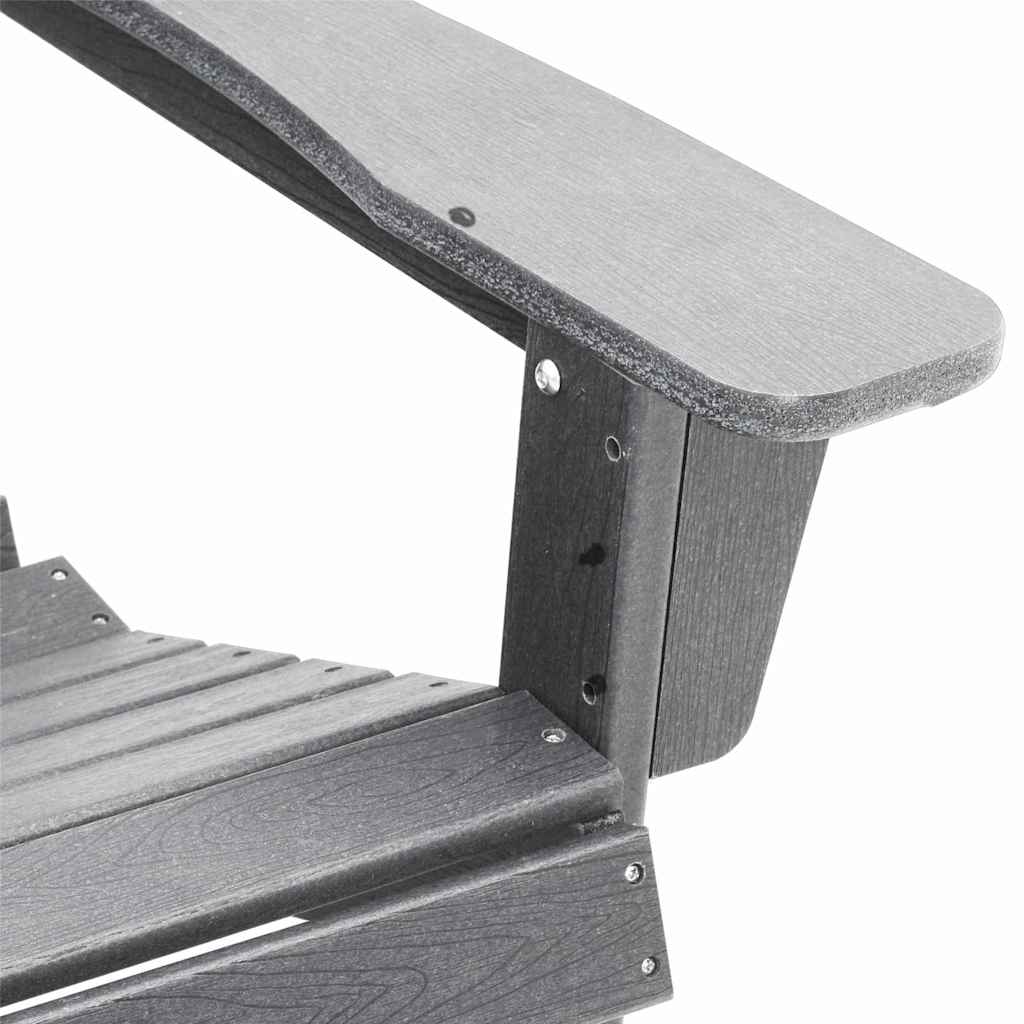 Gartenstuhl 2 stk. Hellgrau Polyethylen