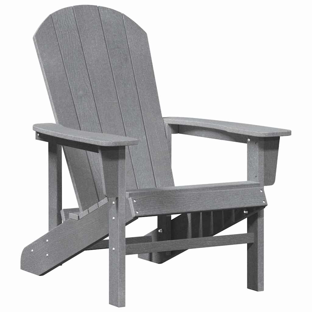 Gartenstuhl 2 stk. Hellgrau Polyethylen