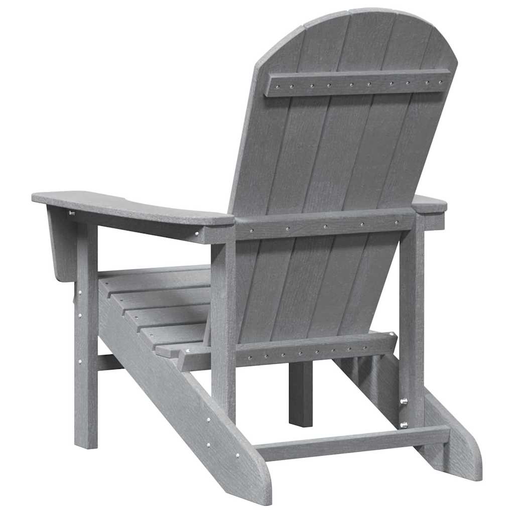 Gartenstuhl 2 stk. Hellgrau Polyethylen