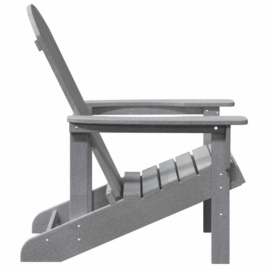 Gartenstuhl 2 stk. Hellgrau Polyethylen