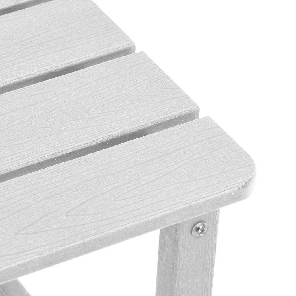 Gartenstuhl 3 stk. Weiß Polyethylen