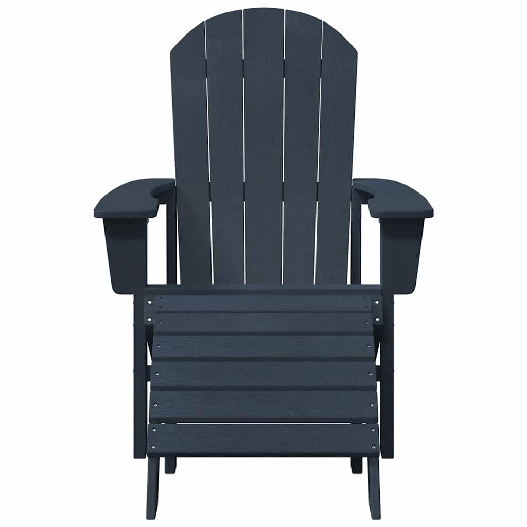 Gartenstuhl 2 stk. Marineblau Polyethylen