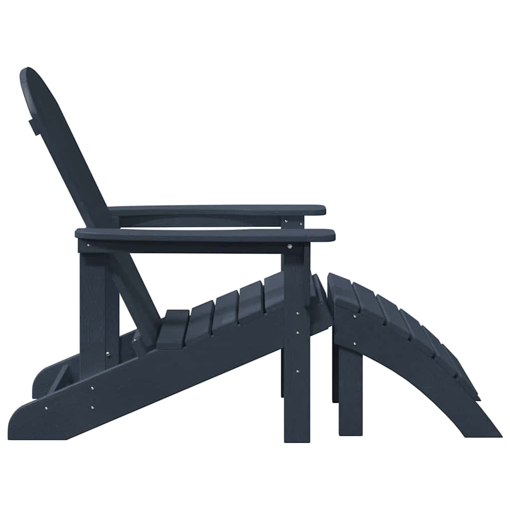 Gartenstuhl 2 stk. Marineblau Polyethylen