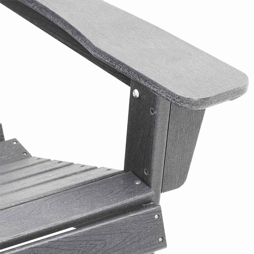 Gartenstuhl 2 Stk. Hellgrau Polyethylen