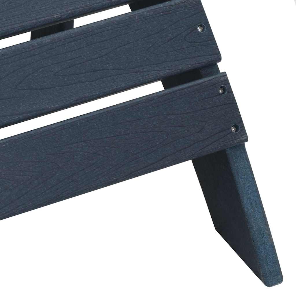 Gartenstuhl 3 stk. Marineblau Polyethylen