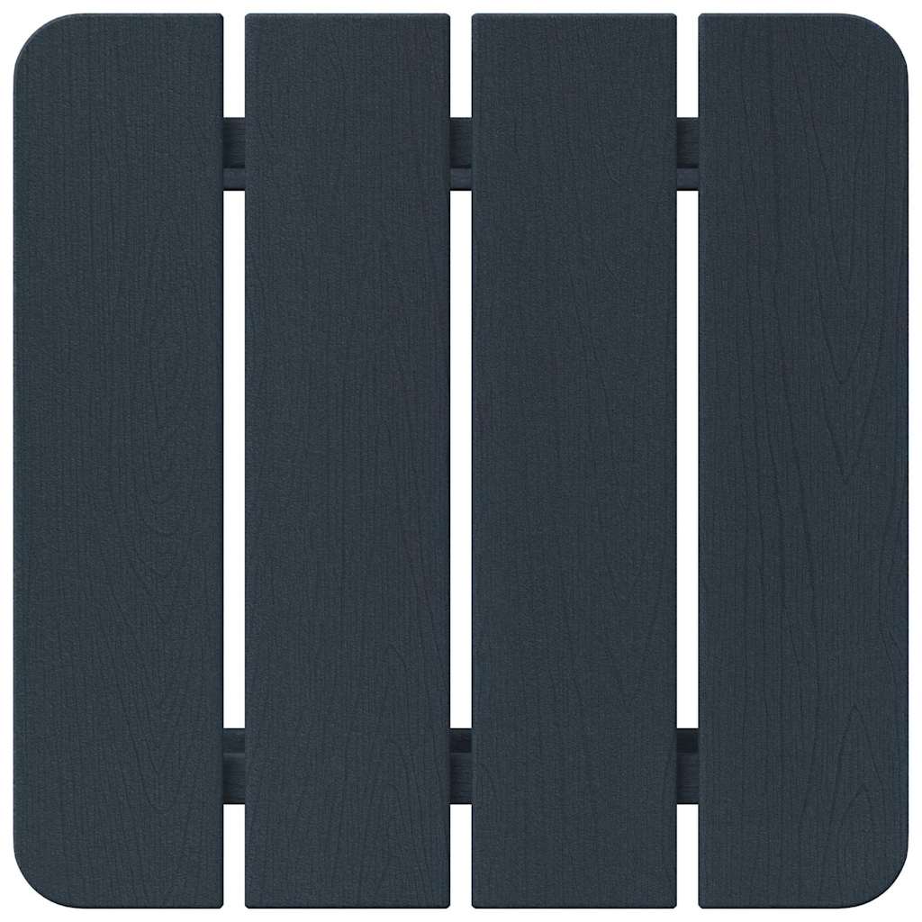 Gartenstuhl 3 stk. Marineblau Polyethylen