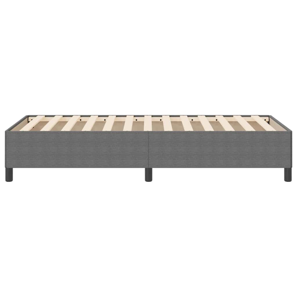 Boxspringbett Hellgrau 90 x 190 cm Cordstoff