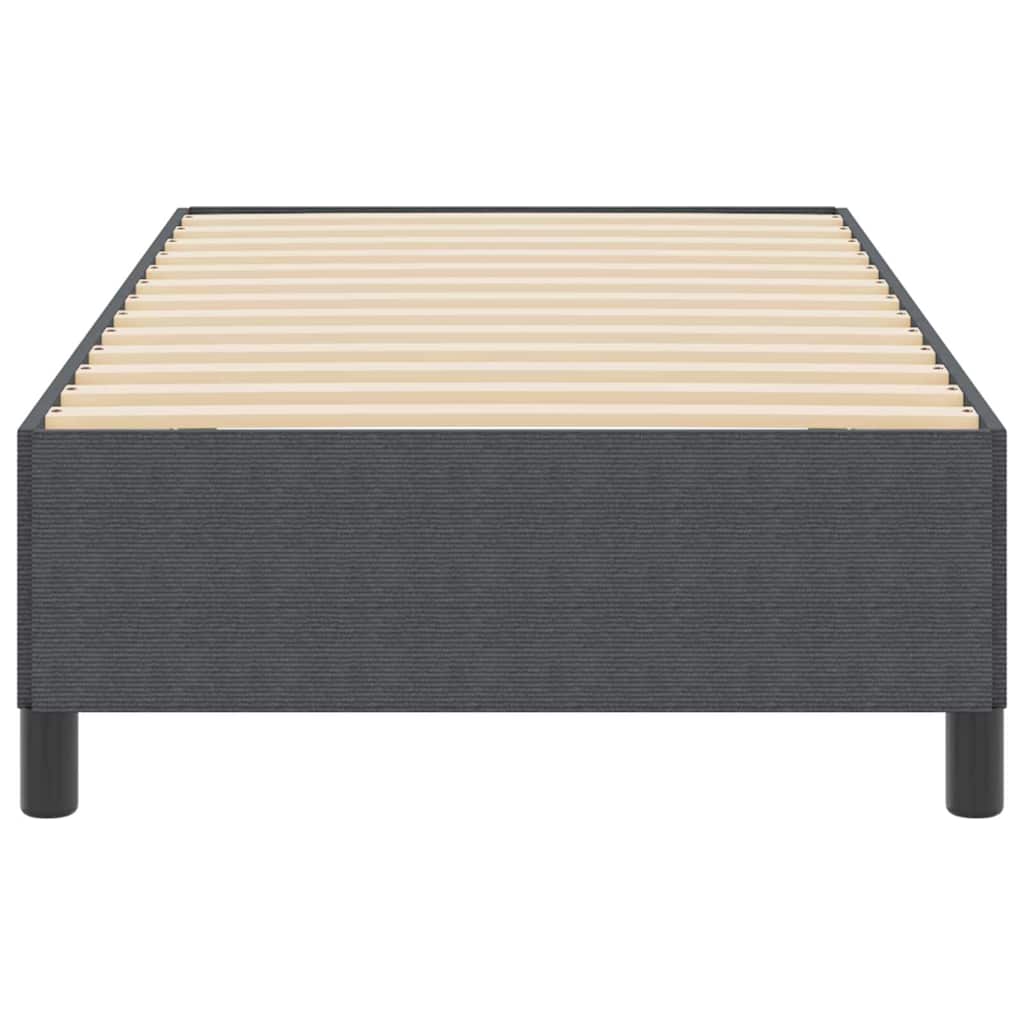 Boxspringbett Dunkelgrau 90 x 200 cm Cordstoff