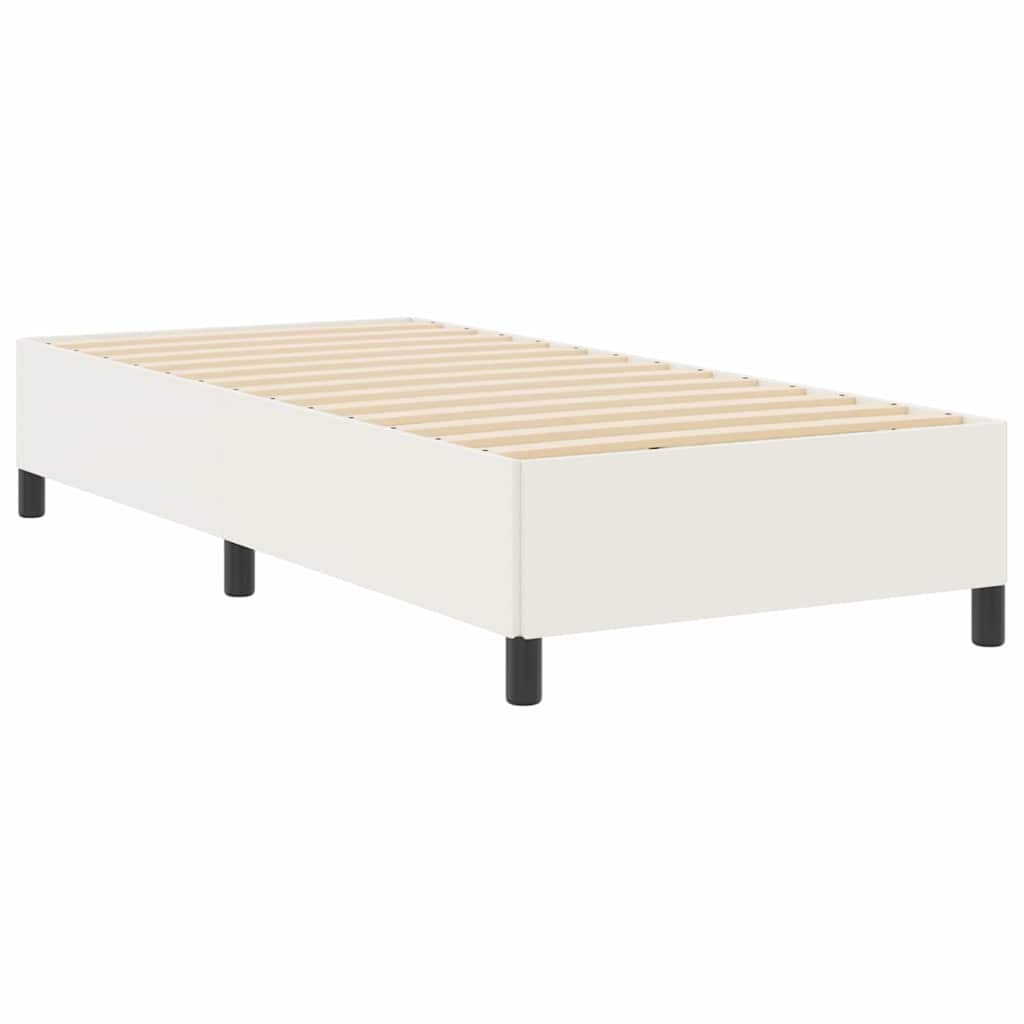 Boxspringbett Creme 90 x 200 cm Cordstoff