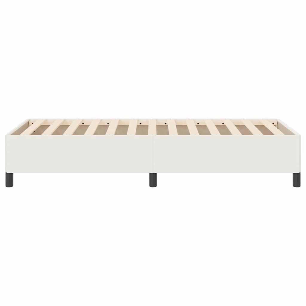 Boxspringbett Creme 90 x 200 cm Cordstoff