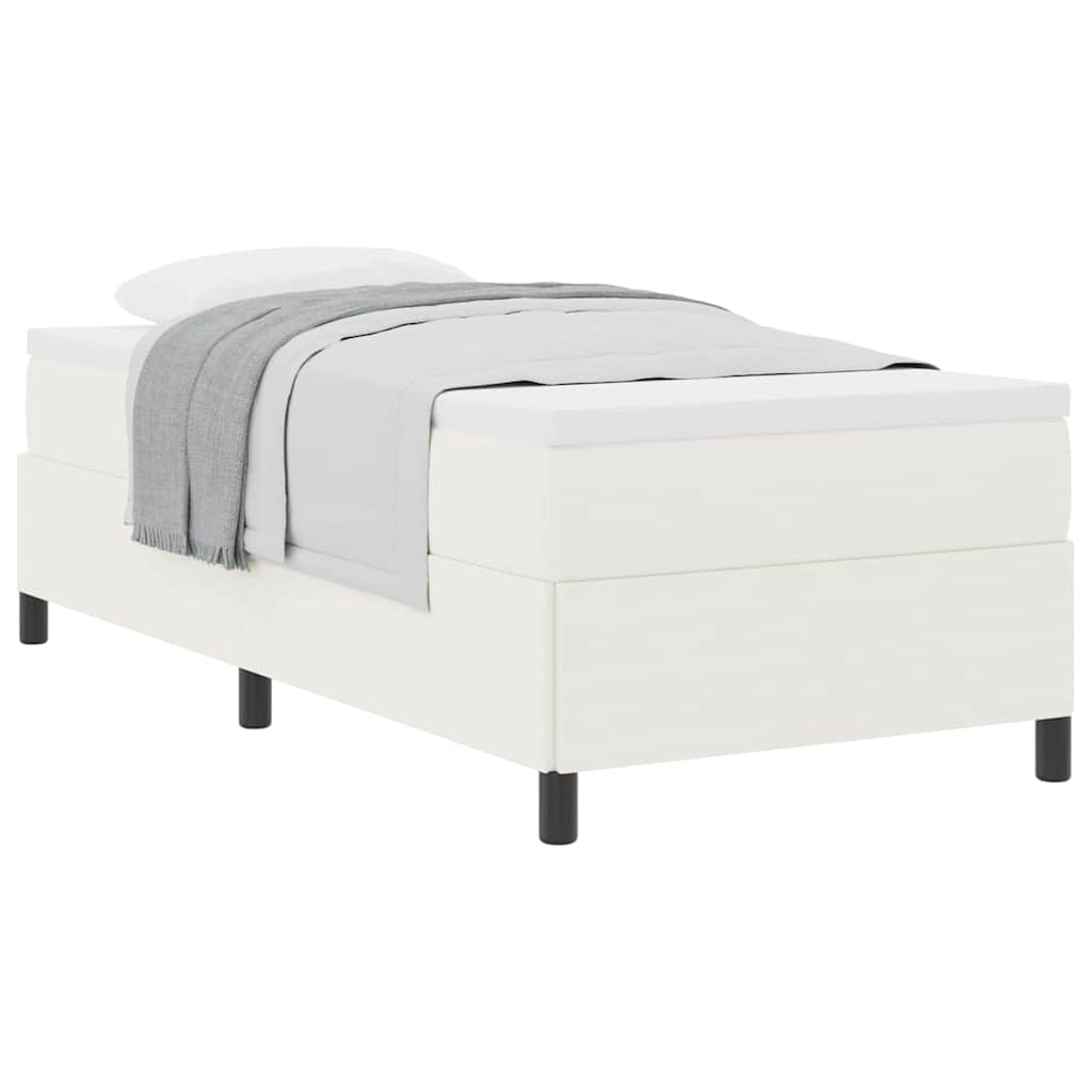 Bettgestell Creme 100 x 200 cm Cordstoff