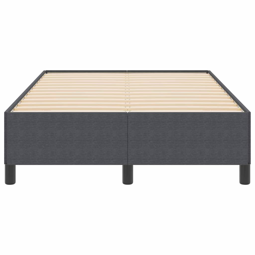 Boxspringbett Dunkelgrau 120 x 200 cm Cordstoff
