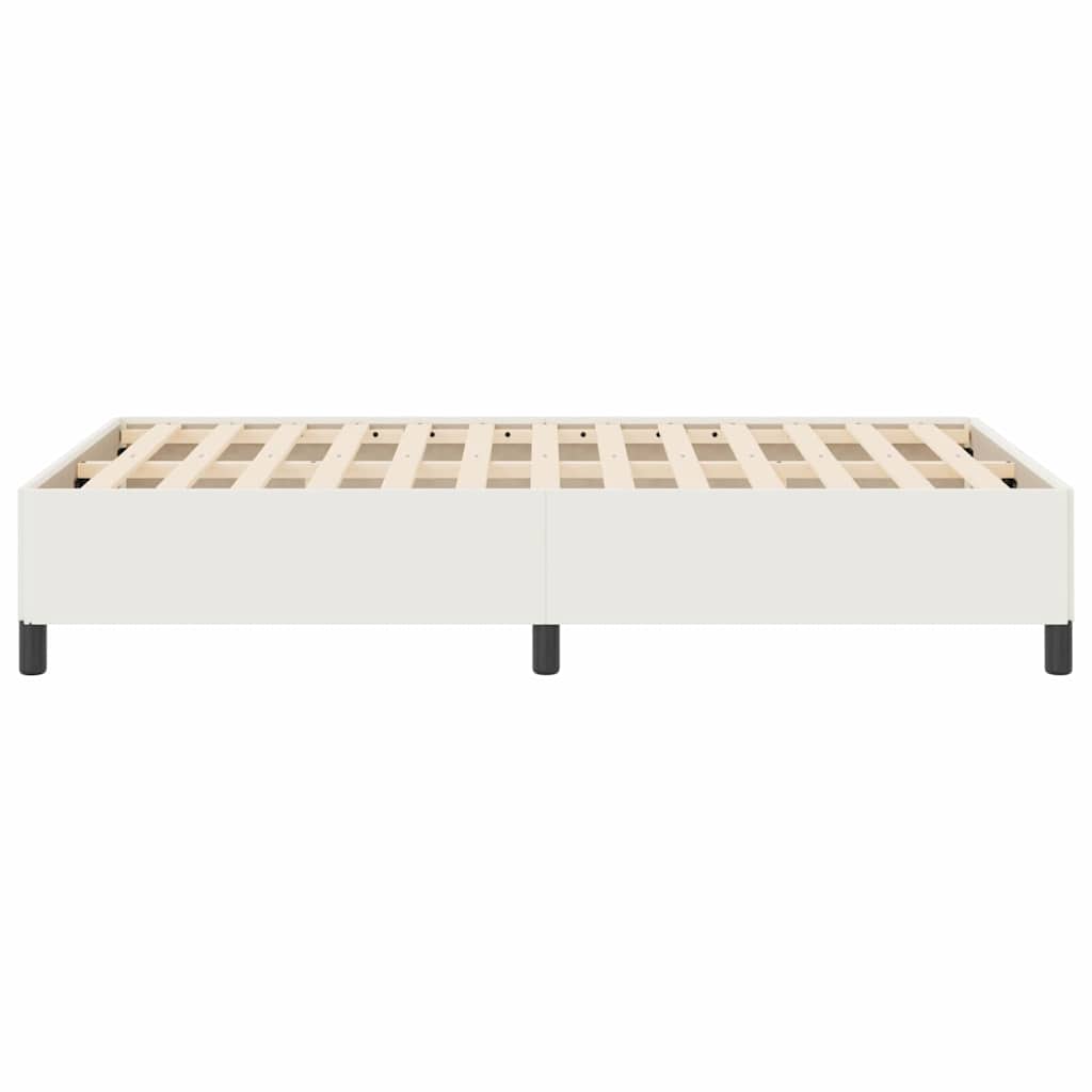 Boxspringbett Creme 120 x 200 cm Cordstoff