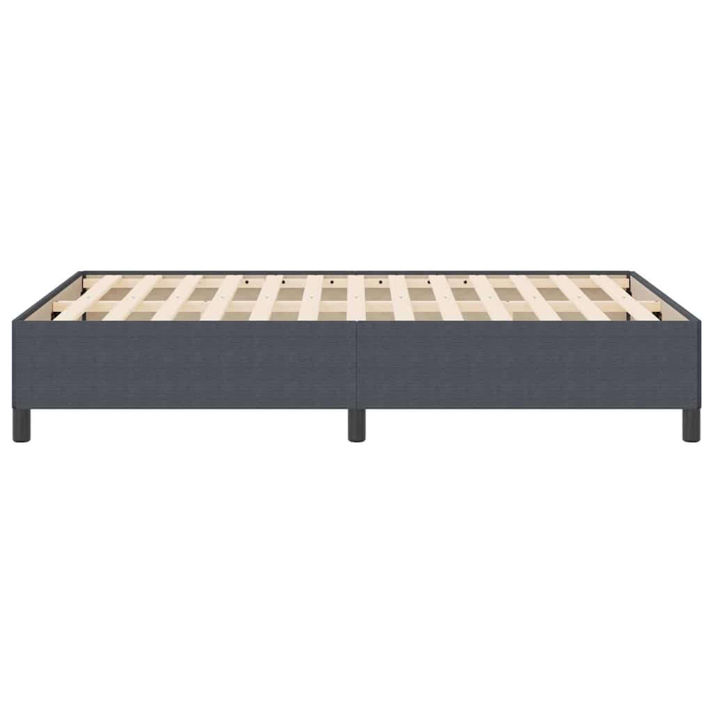 Boxspringbett Dunkelgrau 140 x 190 cm Cordstoff