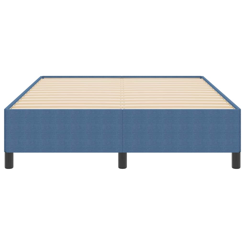 Boxspringbett Blau 140 x 190 cm Cordstoff