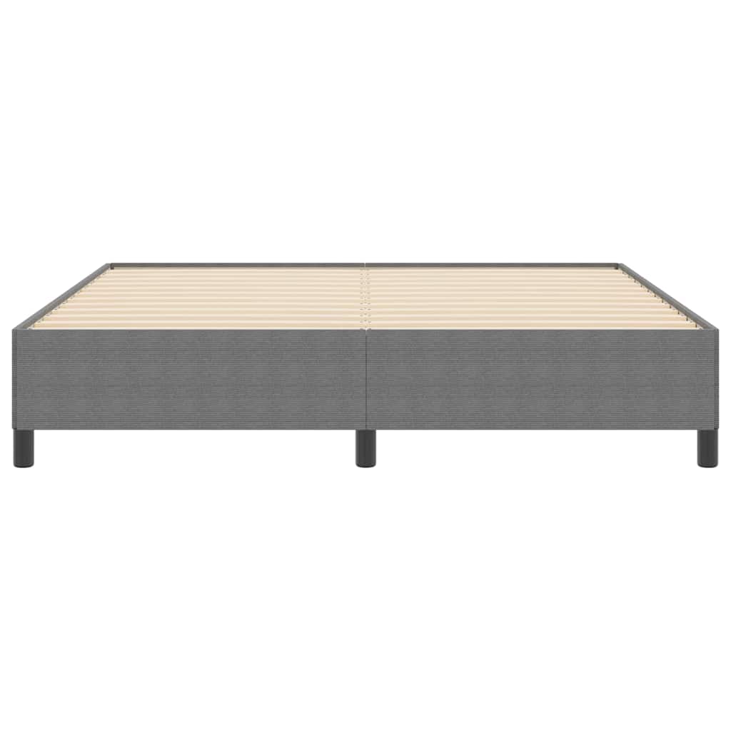 Boxspringbett Hellgrau 180 x 200 cm Cordstoff